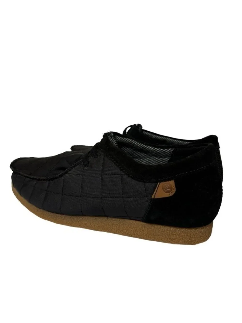 Clarks Mens Shacre II Step Moc Loafers Size 12 Wide Black Casual Suede Textile